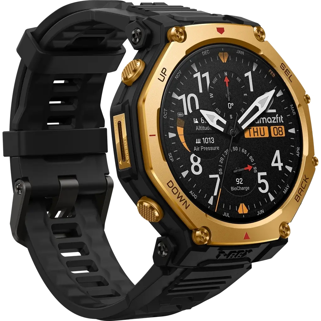 Смарт-годинник Amazfit T-Rex 3 Pro 48mm W2444OV5N Black Gold (1170957) - зображення 3