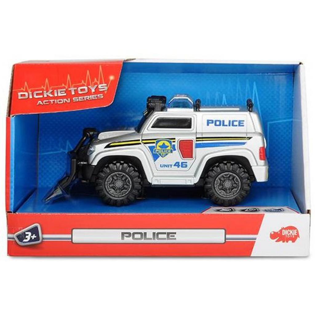 Спецтехніка Dickie Toys Поліція зі щитом 15 см: звук, світло (3302001) - зображення 3