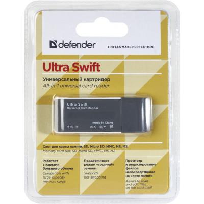 Зчитувач флеш-карт Defender Ultra Swift USB 2.0 (83260) - зображення 3