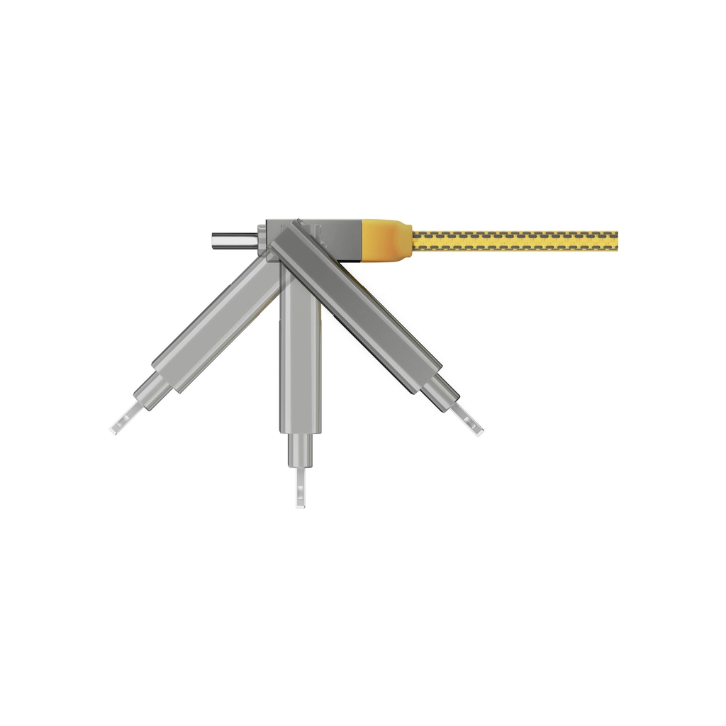 Дата кабель 6in1 inCharge XL 2.0m yellow Rolling Square (XLM03R) - зображення 5
