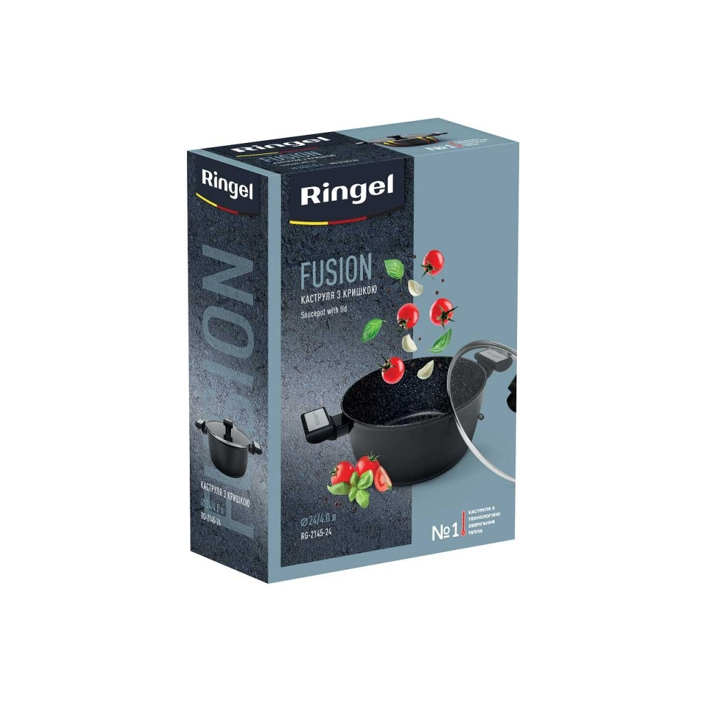 Каструля Ringel Fusion Black 4 л з кришкою (RG-2145-24) - зображення 6