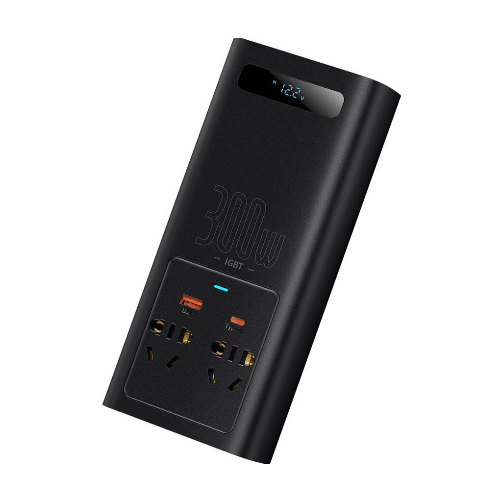 Автомобільний інвертор 12V/220V 300W IGBT Baseus In-car Inverter Baseus (CGNB010101) - зображення 5
