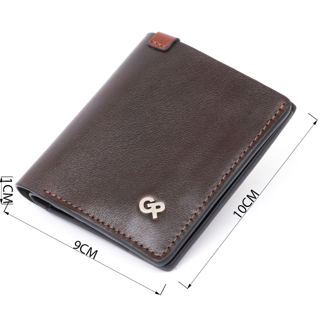 Портмоне Grande Pelle У гладкій шкірі Коричневе (11328) - зображення 3