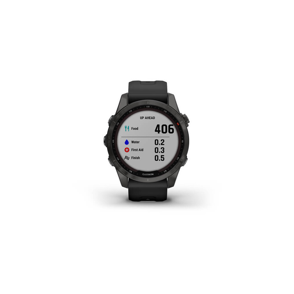 Смарт-годинник Garmin fenix 7S Sapphire Sol, Carbon Gray DLC Ti with Blk Band, GPS (010-02539-25) - зображення 8