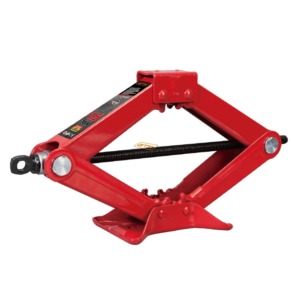Домкрат GTM механічний ромбовидний 1,5т (95-390мм) (T10152-GS+S05+H07) - изображение 1