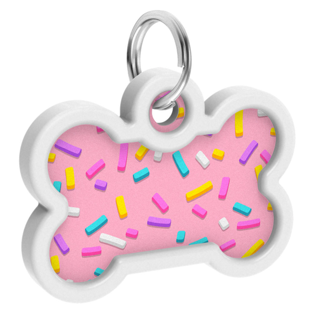 Адресник для тварин WAUDOG Smart ID з QR паспортом "Маршмеллоу", кістка 40х28 мм (0640-0214) - изображение 4