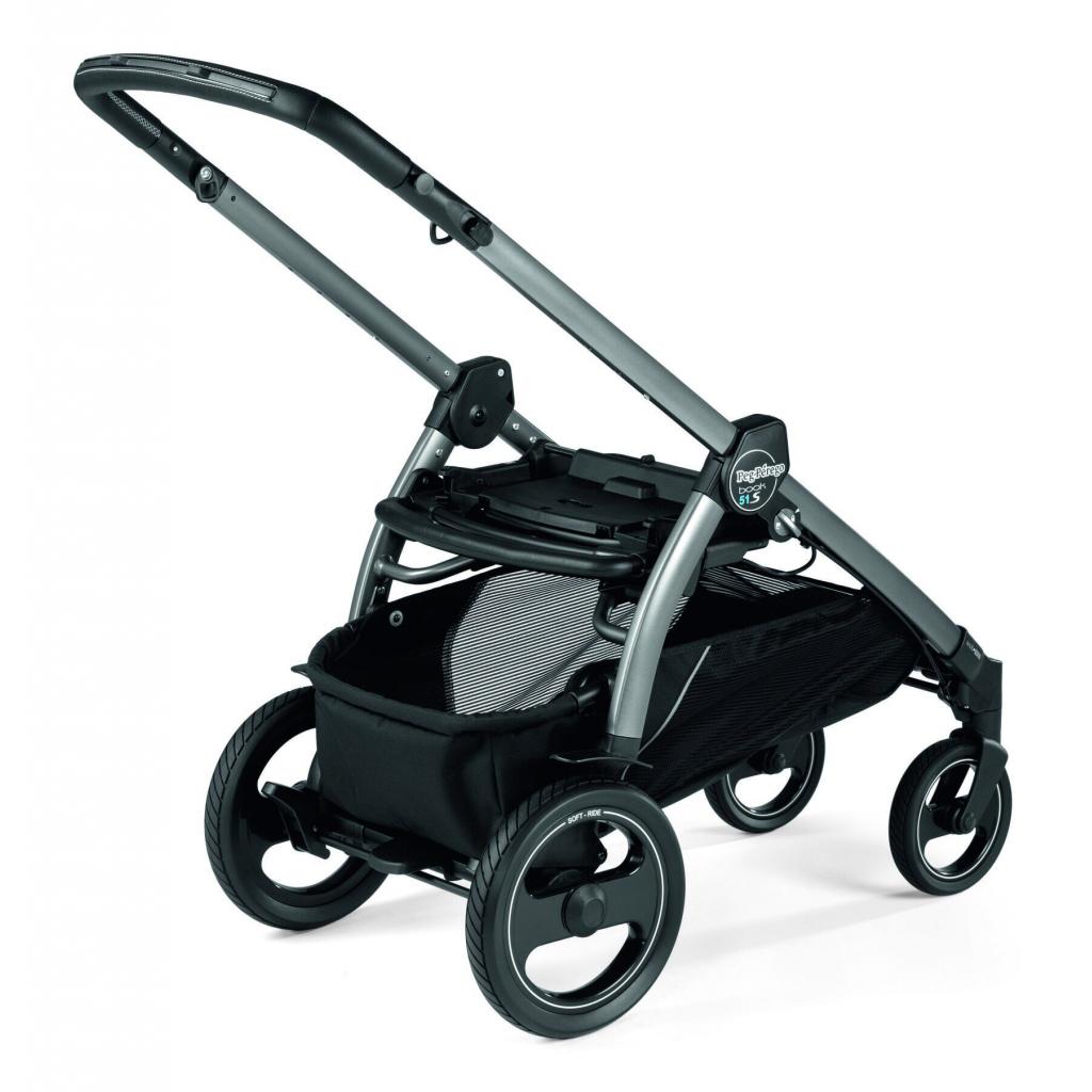 Шасі для коляски Peg-Perego Book 51 S Titania з телескопічною ручкою Чорна (ICBO1100000) - зображення 3