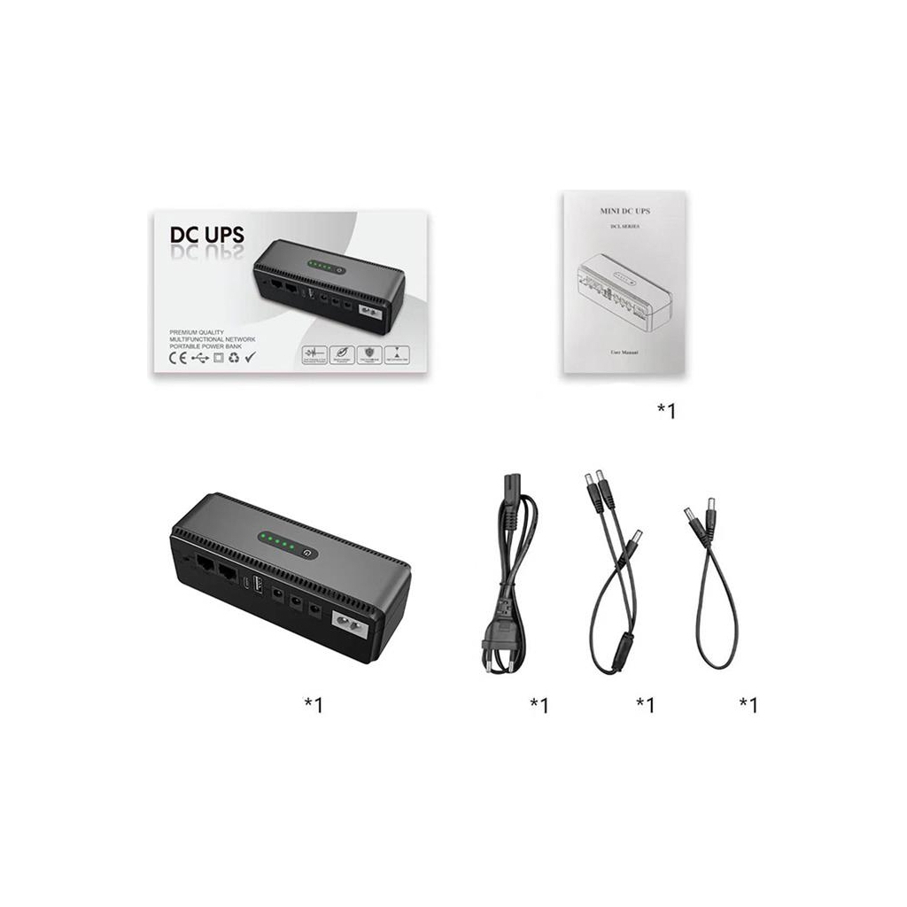 Пристрій безперебійного живлення Yepo Smart DC-UPS 10400mAh (6980228112485) - зображення 6