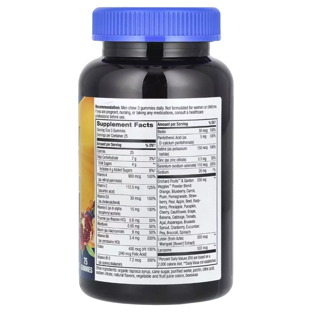 Мультивітамін Nature's Way Мультивітаміни преміум для чоловіків 50+, смак апельсин, ві (NWY-15898) - зображення 2