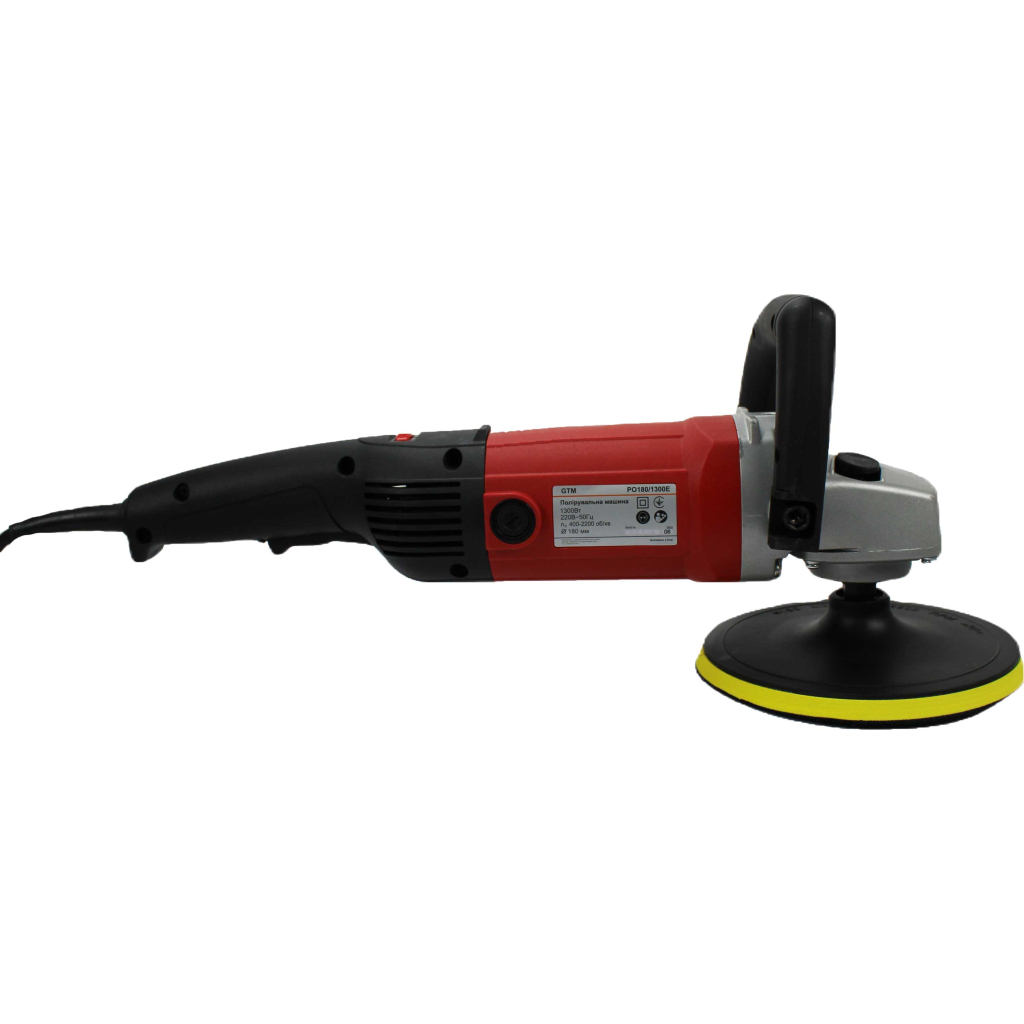 Шліфувальна машина GTM PO180/1300E полірувальна 180мм, 1300Вт, 400-2200об/хв (PO180/1300E) - зображення 5
