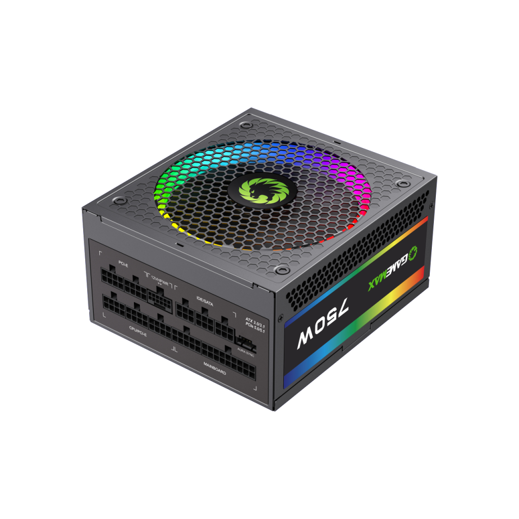 Блок живлення Gamemax 750W (RGB 750 PRO (ATX3.03.1 PCIe5.0) - изображение 2