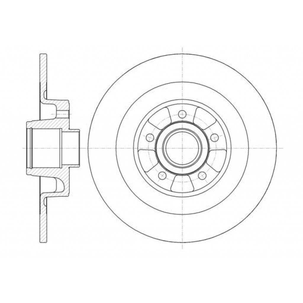 Гальмівний диск REMSA 6999.00 - зображення 1