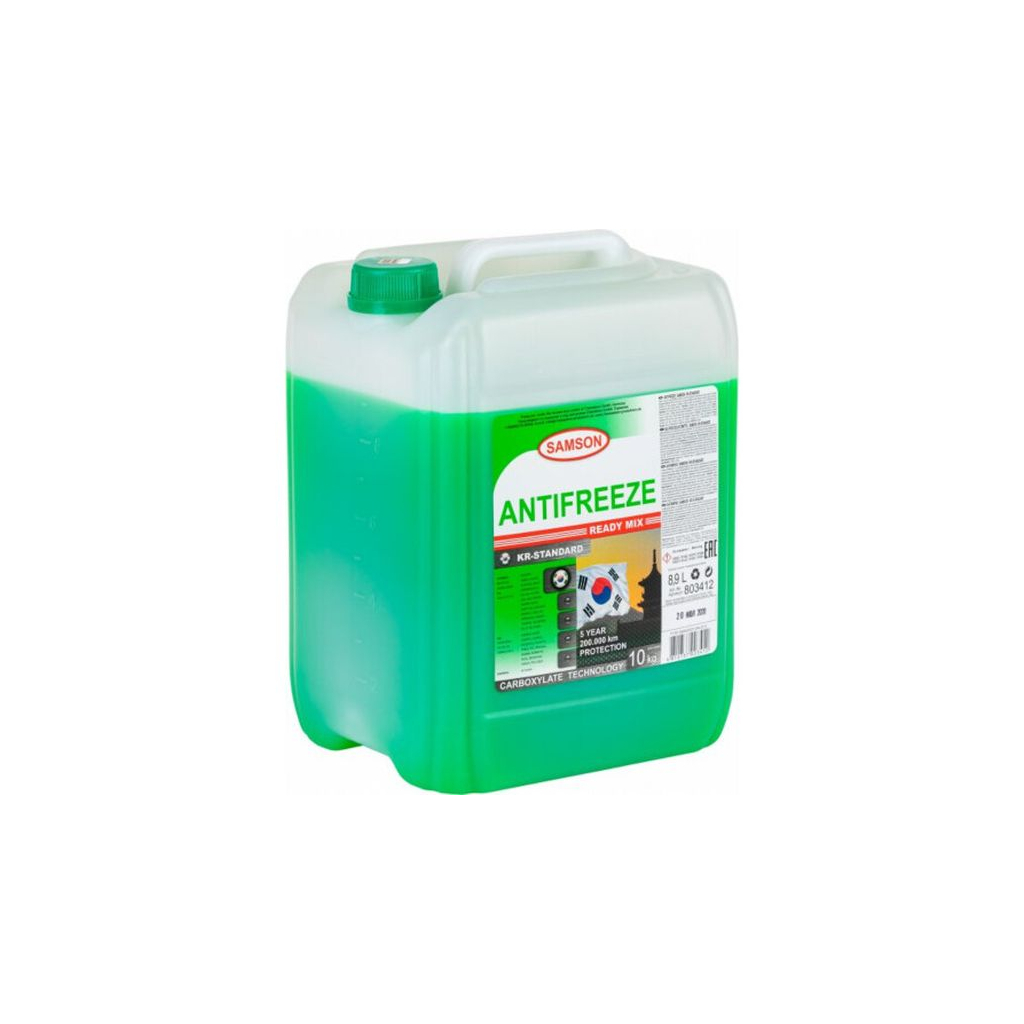Антифриз SAMSON KR-Standard (-40) 10кг. (зелений) special Korea cars (803412) - зображення 2