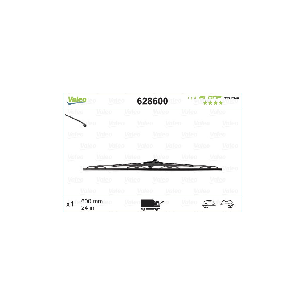 Щітка склоочисника Valeo 628600 - зображення 1