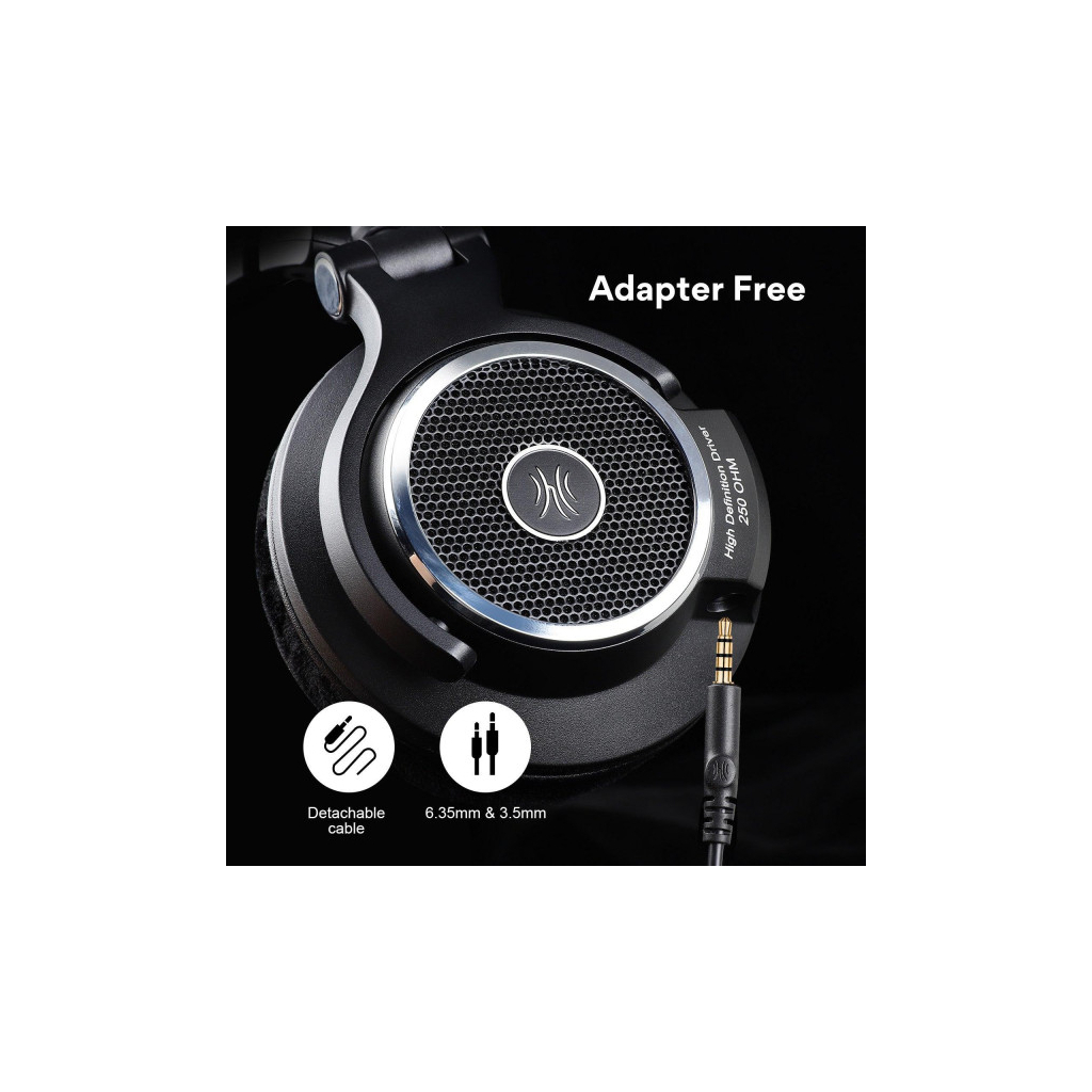 Навушники OneOdio Monitor 80 3,5мм/6,35мм Black (Monitor 80 Black) - зображення 10