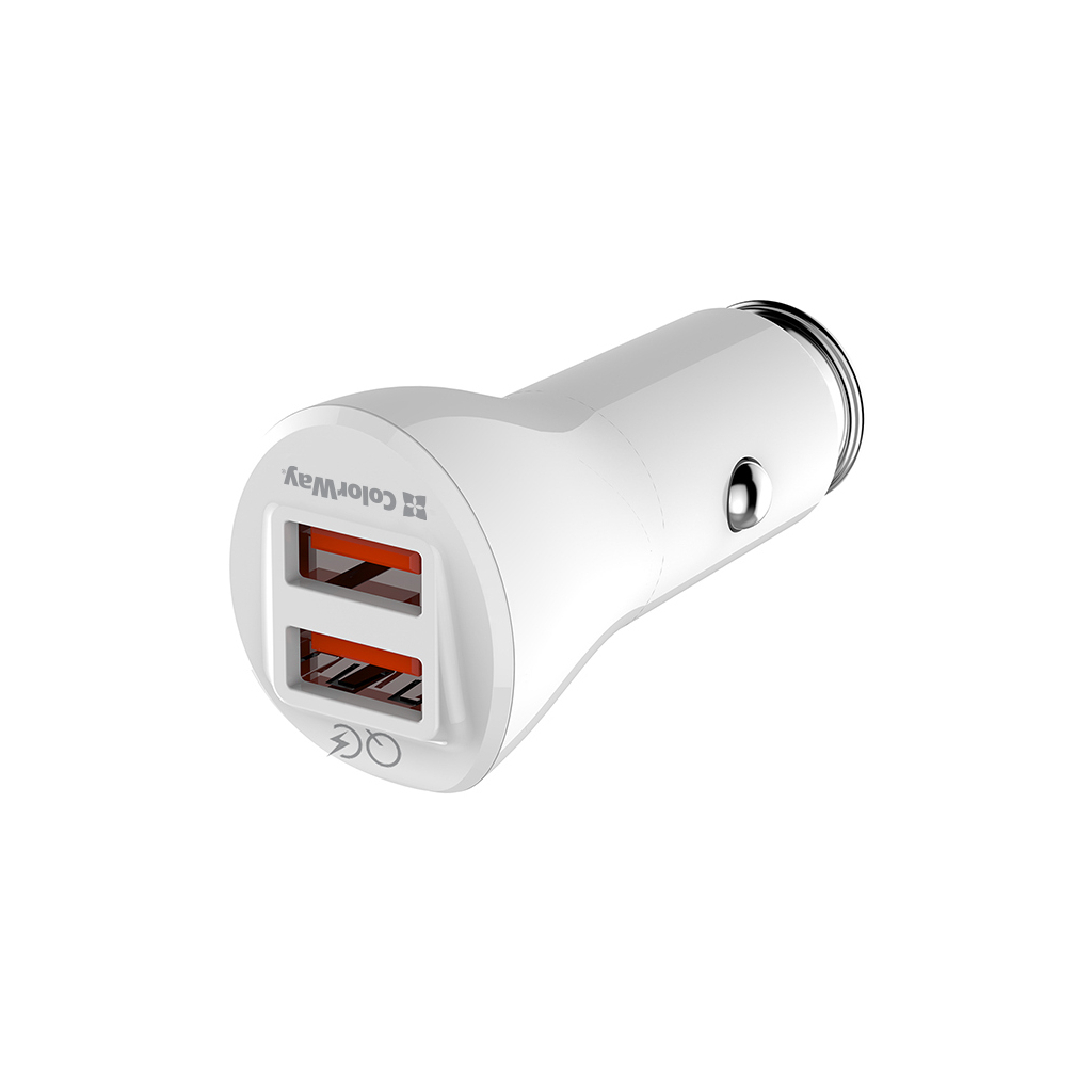 Зарядний пристрій ColorWay 2USB Quick Charge 3.0 (36W (CW-CHA011Q-WT) - зображення 4