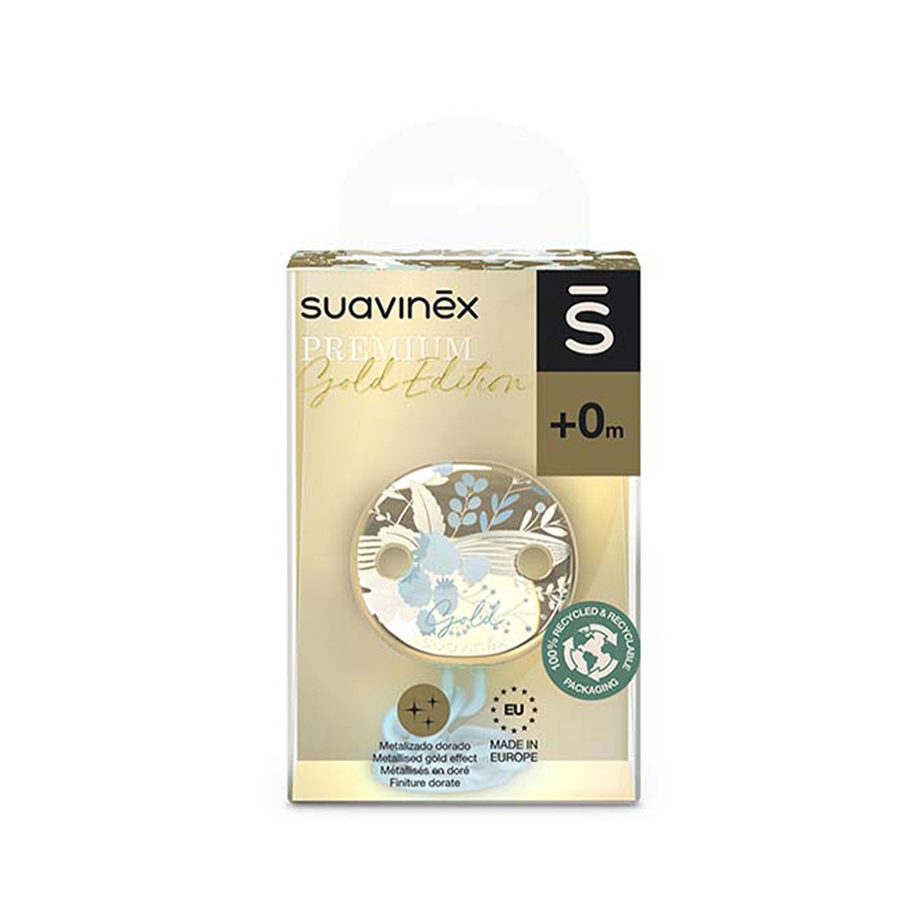 Кліпса для пустушок Suavinex Gold Edition блакитна (307867) - зображення 2