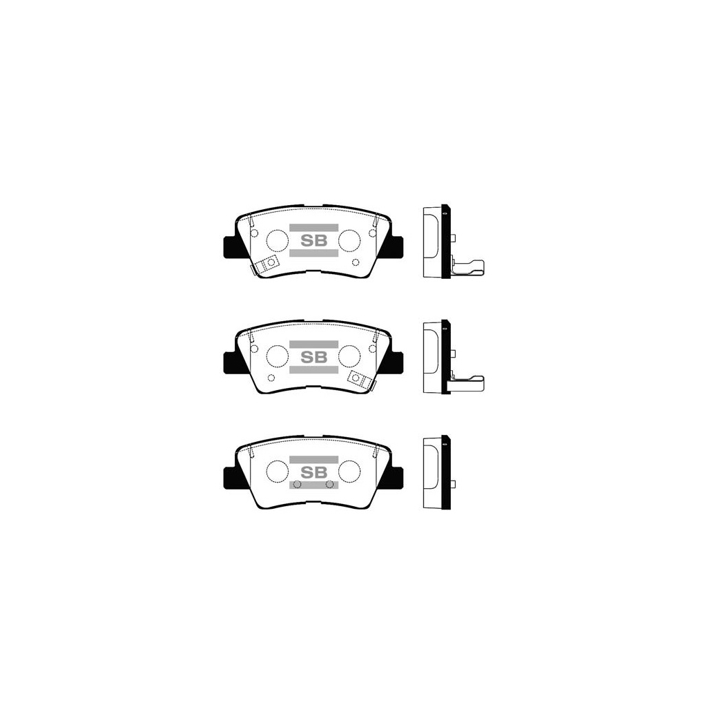 Гальмівні колодки HI-Q SP1845 - зображення 1