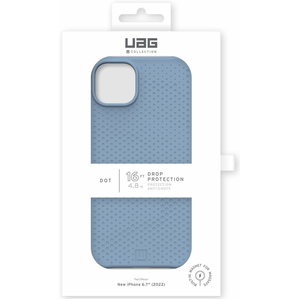 Чохол до мобільного телефона UAG [U] Apple iPhone 14 Plus Dot Magsafe, Cerulean (114081315858) - зображення 11