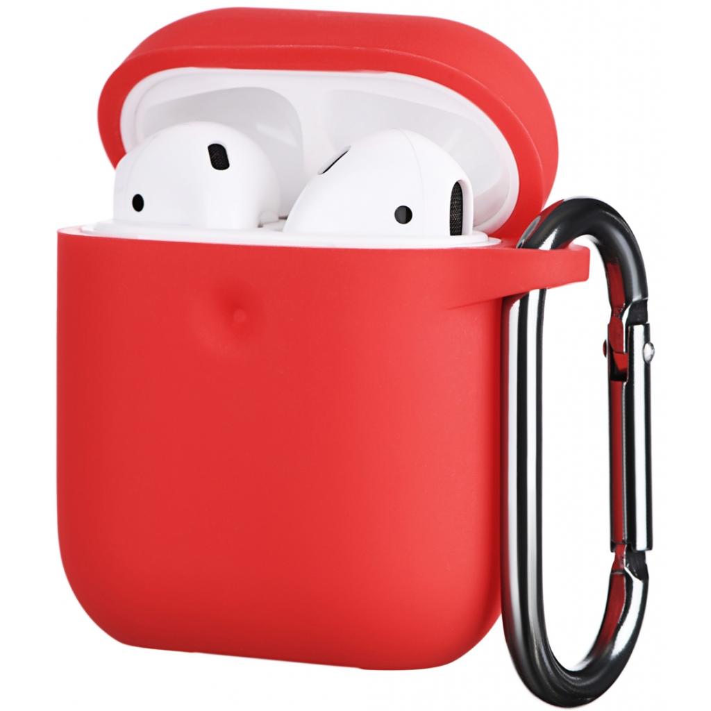 Чохол для навушників 2E для Apple AirPods Pure Color Silicone 3.0 мм Red (2E-AIR-PODS-IBPCS-3-RD) - зображення 2