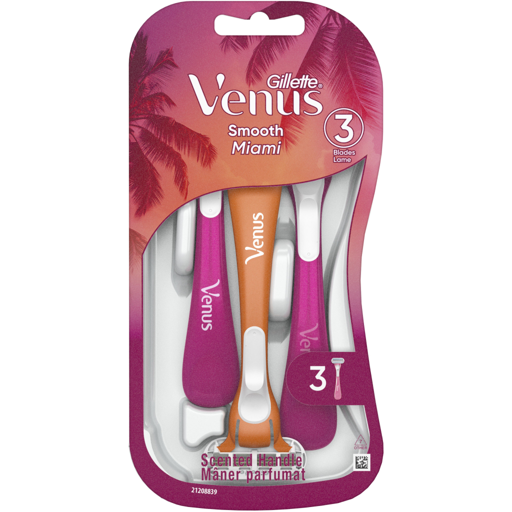 Бритва Gillette Venus Smooth Miami 3 шт. (8700216756884) - зображення 2