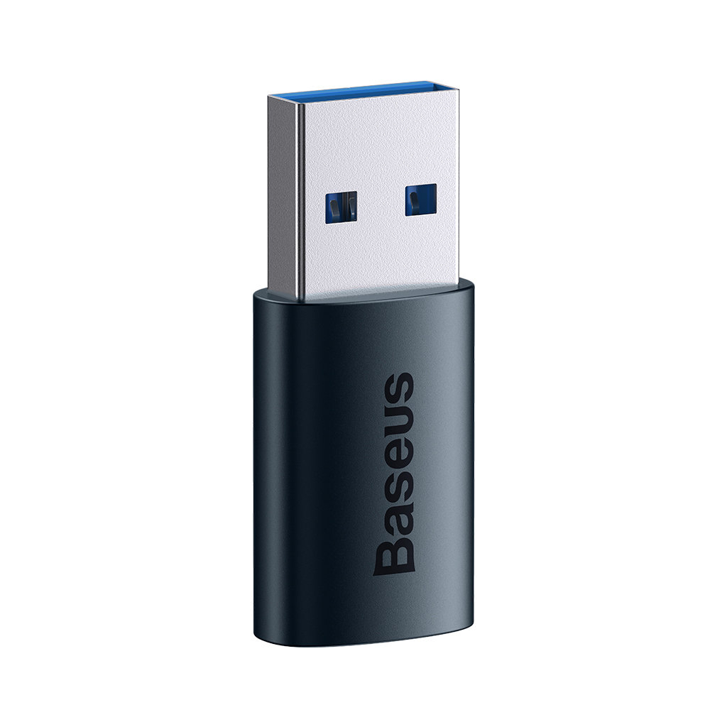 Перехідник USB 3.1 M to USB-C F blue Baseus (ZJJQ000103) - зображення 2