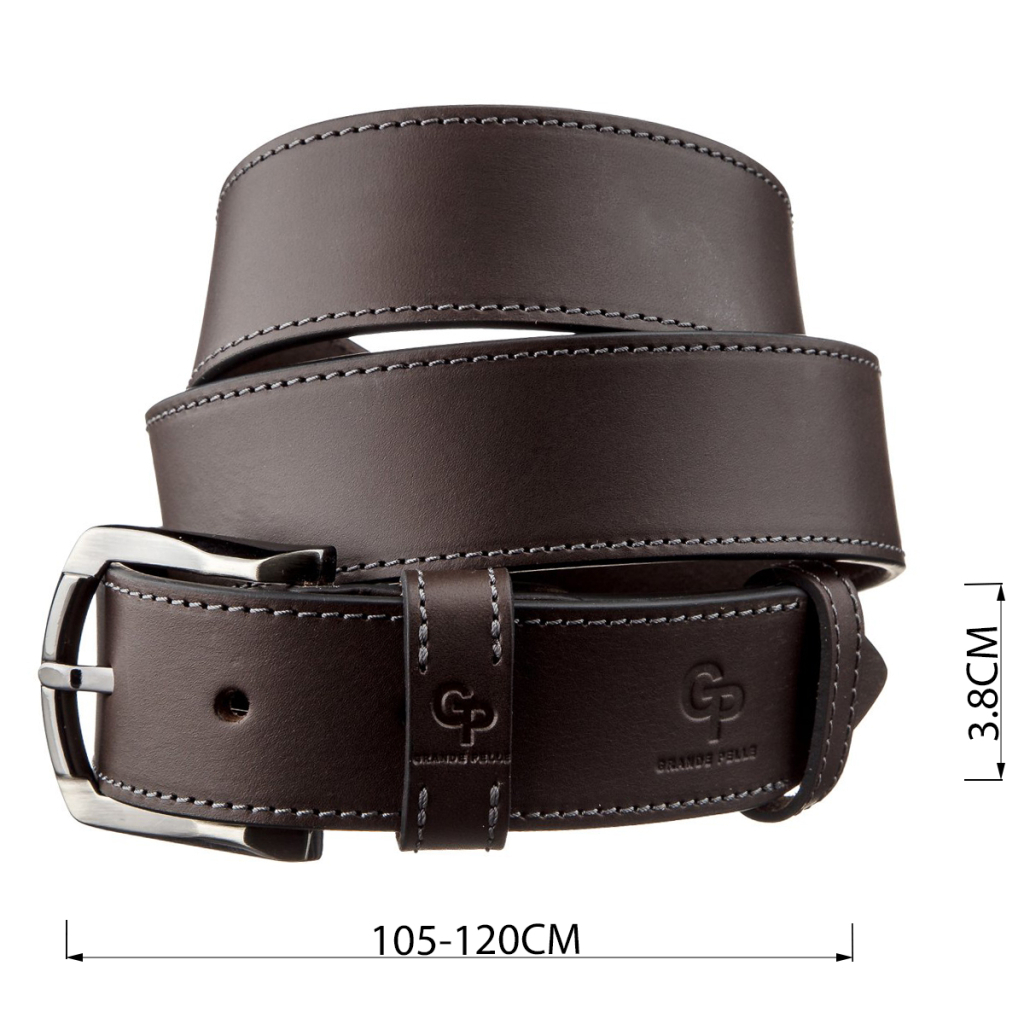 Ремінь Grande Pelle Джинсовий Коричневий (11158) - зображення 3