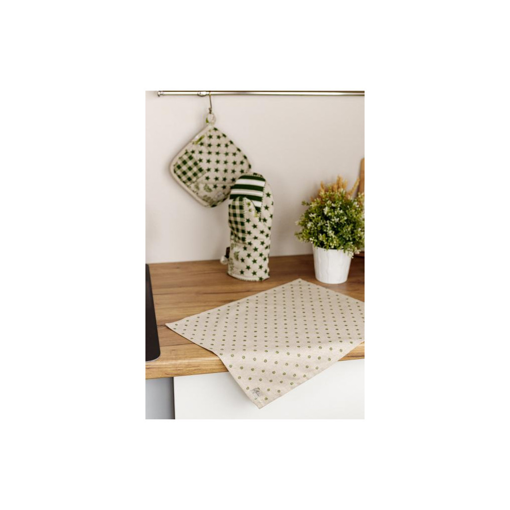 Серветка на стіл Прованс Горох зелений Господиня 35х45 см (4823093451872) - зображення 2