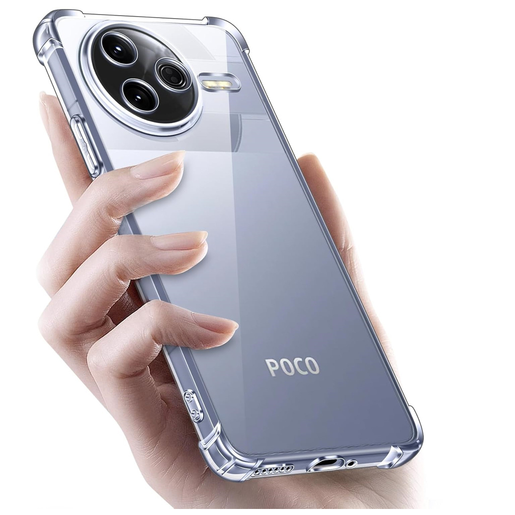 Чохол до мобільного телефона BeCover Anti-Shock Poco F7 Pro Clear (713499) - зображення 4