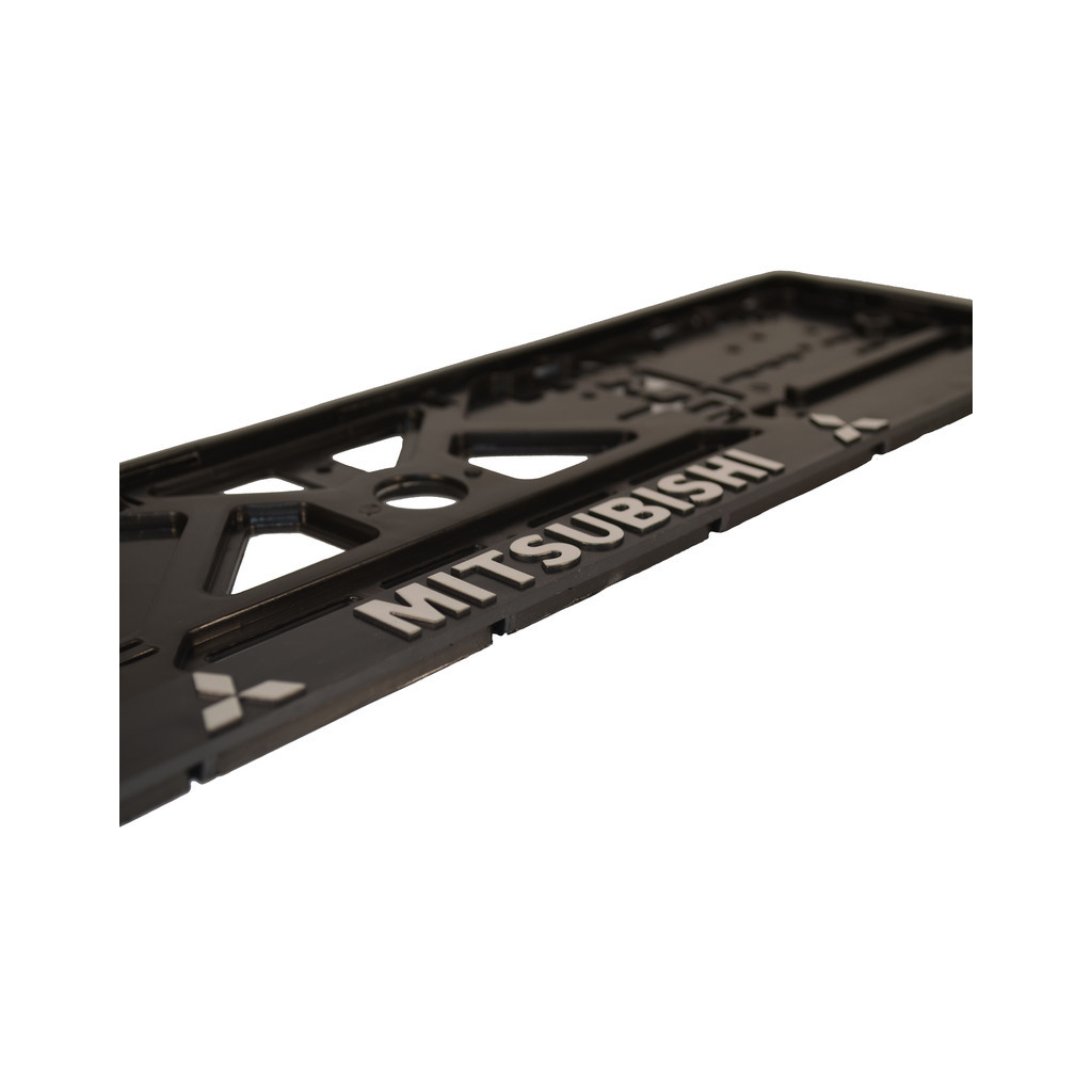 Рамка номерного знака CarLife пластик з об'ємними літерами Mitsubishi (2шт) (24-012) - изображение 2