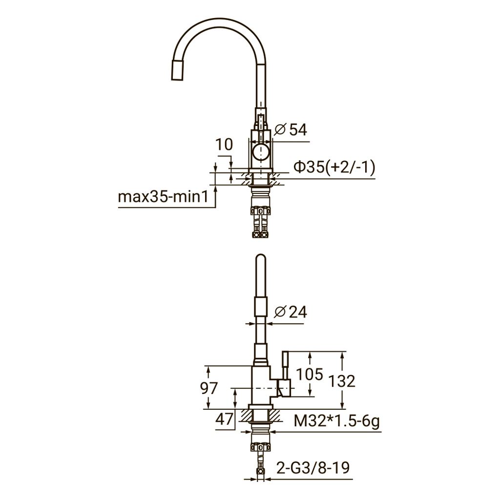 Змішувач AQUATICA KT-4B570P - зображення 3