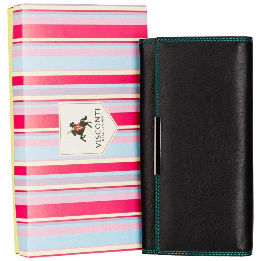 Гаманець Visconti R11 Paloma з RFID Black/Rhumba (R11 BLK/RHUMBA) - зображення 6