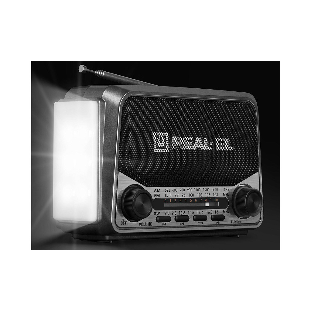 Портативний радіоприймач REAL-EL X-525 Grey - изображение 9