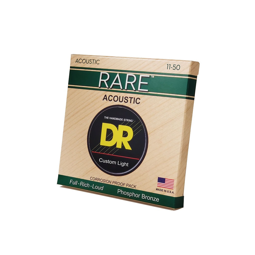Струни для гітари DR Strings RARE Acoustic Phosphor Bronze - Custom Light (11-50) (RPML-11) - зображення 2