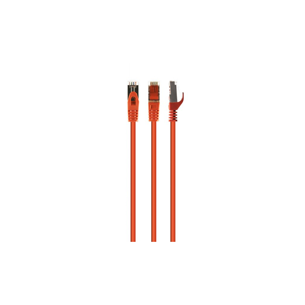 Патч-корд Cablexpert 1м S/FTP Cat 6A CU LSZH orange (PP6A-LSZHCU-O-1M) - зображення 1