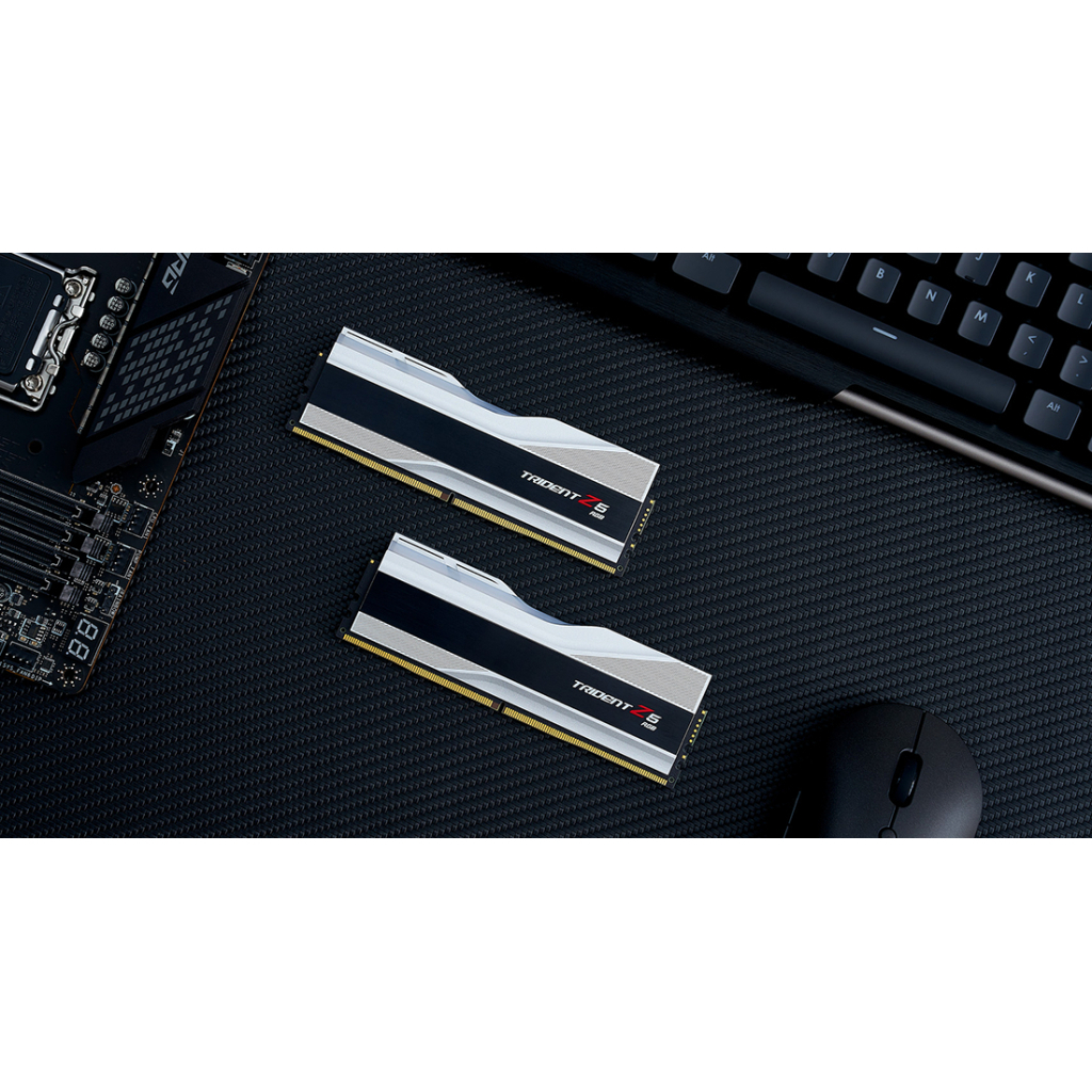 Модуль пам'яті для комп'ютера DDR5 32GB (2x16GB) 6000 MHz Trident Z5 NEO RGB Silver G.Skill (F5-6000J3040F16GX2-TZ5RS) - зображення 7