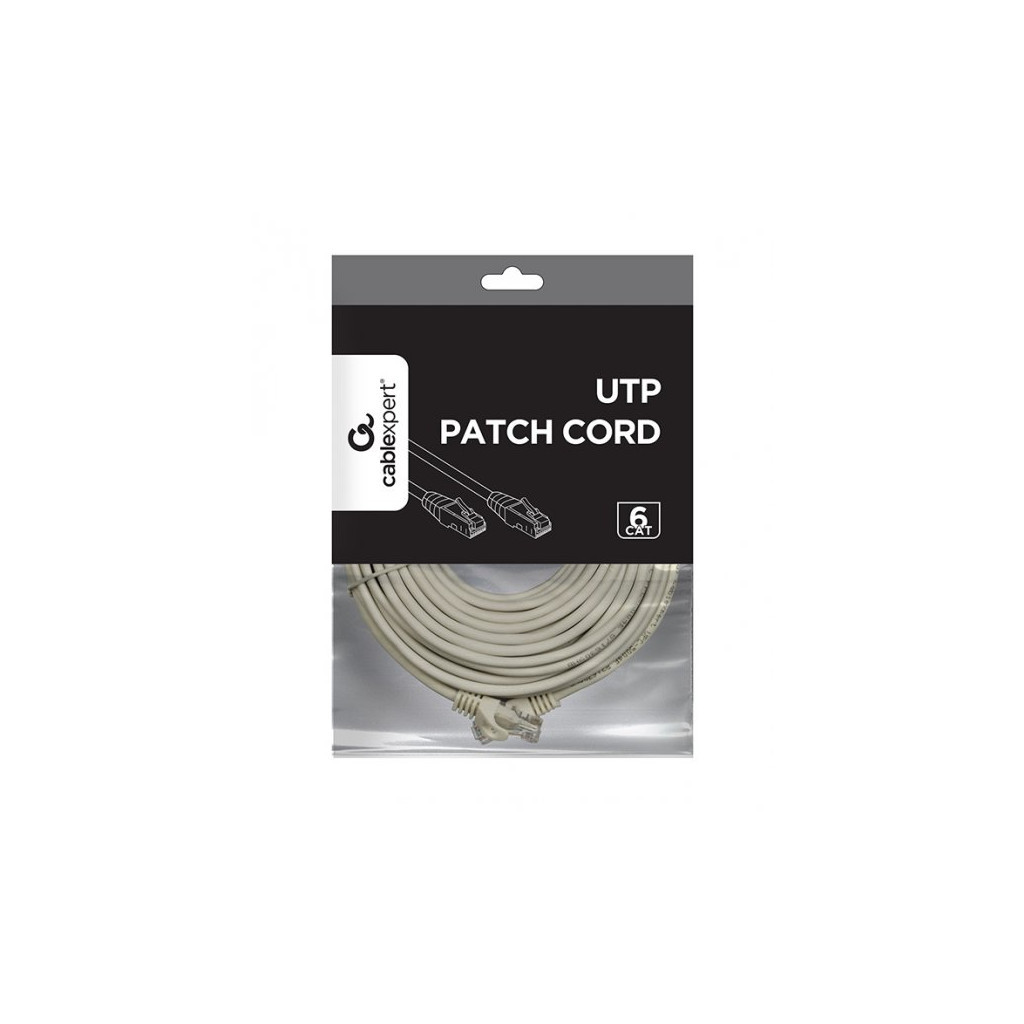Патч-корд Cablexpert 15м UTP cat 6 CCA gray (PP6U-15M) - изображение 2