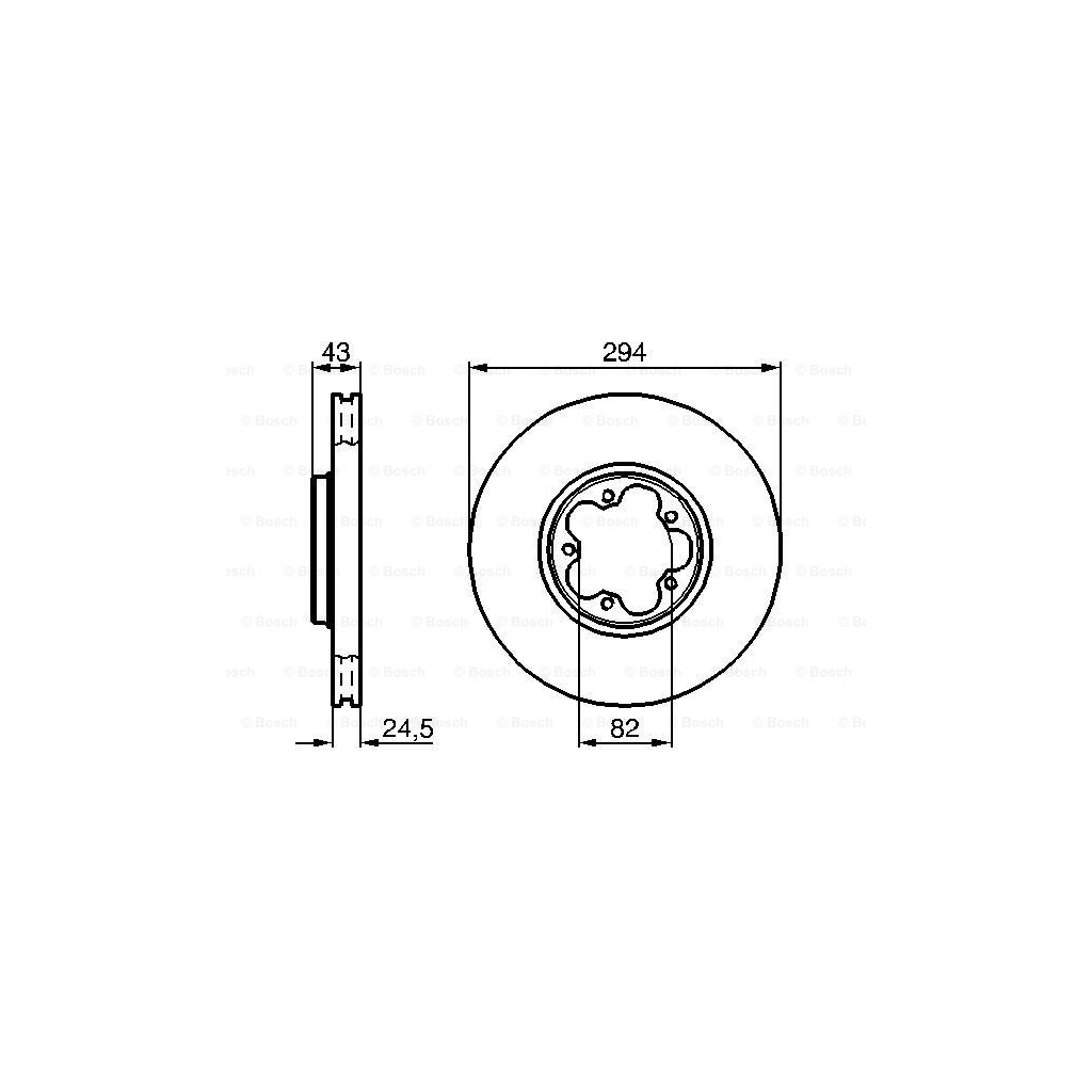 Гальмівний диск Bosch 0 986 478 303 - зображення 5