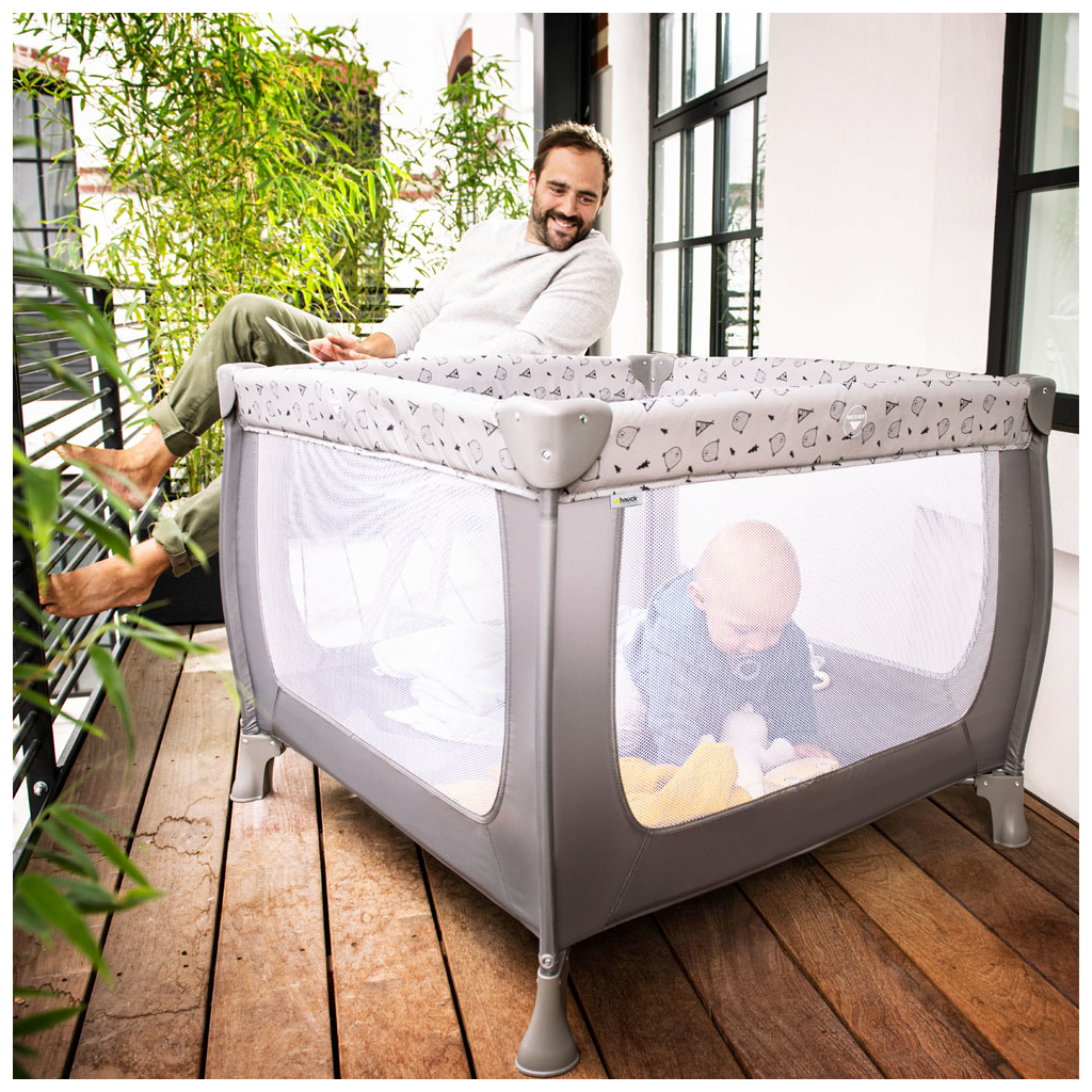 Дитячий манеж Hauck Sleep N Play SQ Nordic Grey (60649-0) - изображение 8