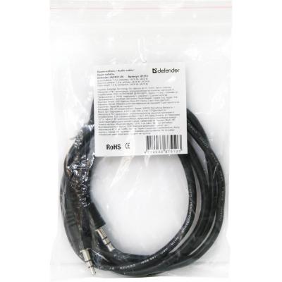 Кабель мультимедійний 3.5mm M to 3.5mm M 1.5m Defender (87510) - изображение 3