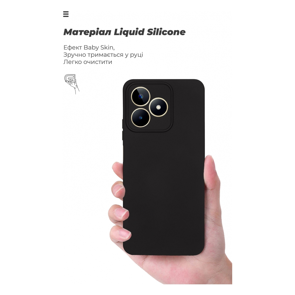 Чохол до мобільного телефона Armorstandart ICON Case Realme C51/C53 NFC Camera cover Black (ARM71022) - зображення 7