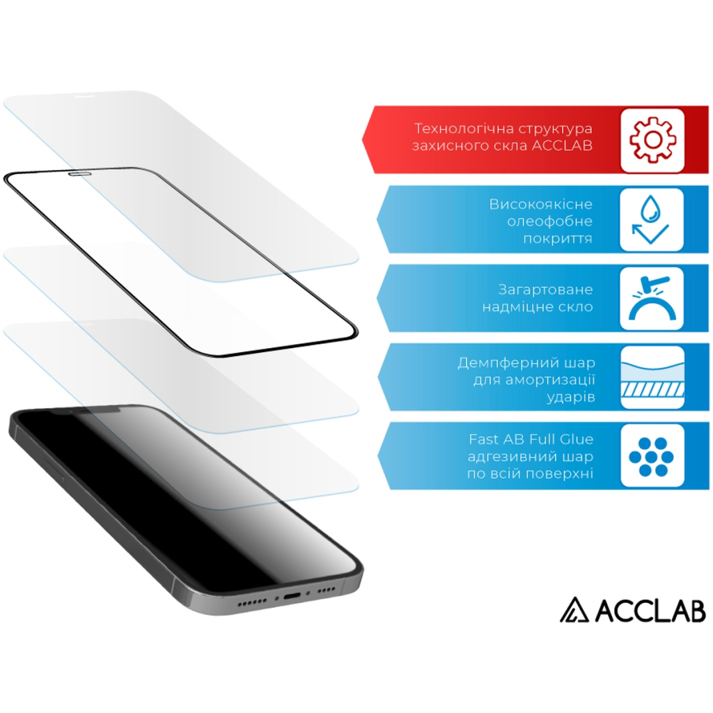 Скло захисне ACCLAB Full Glue MOTO G14 Black (1283126577741) - зображення 4