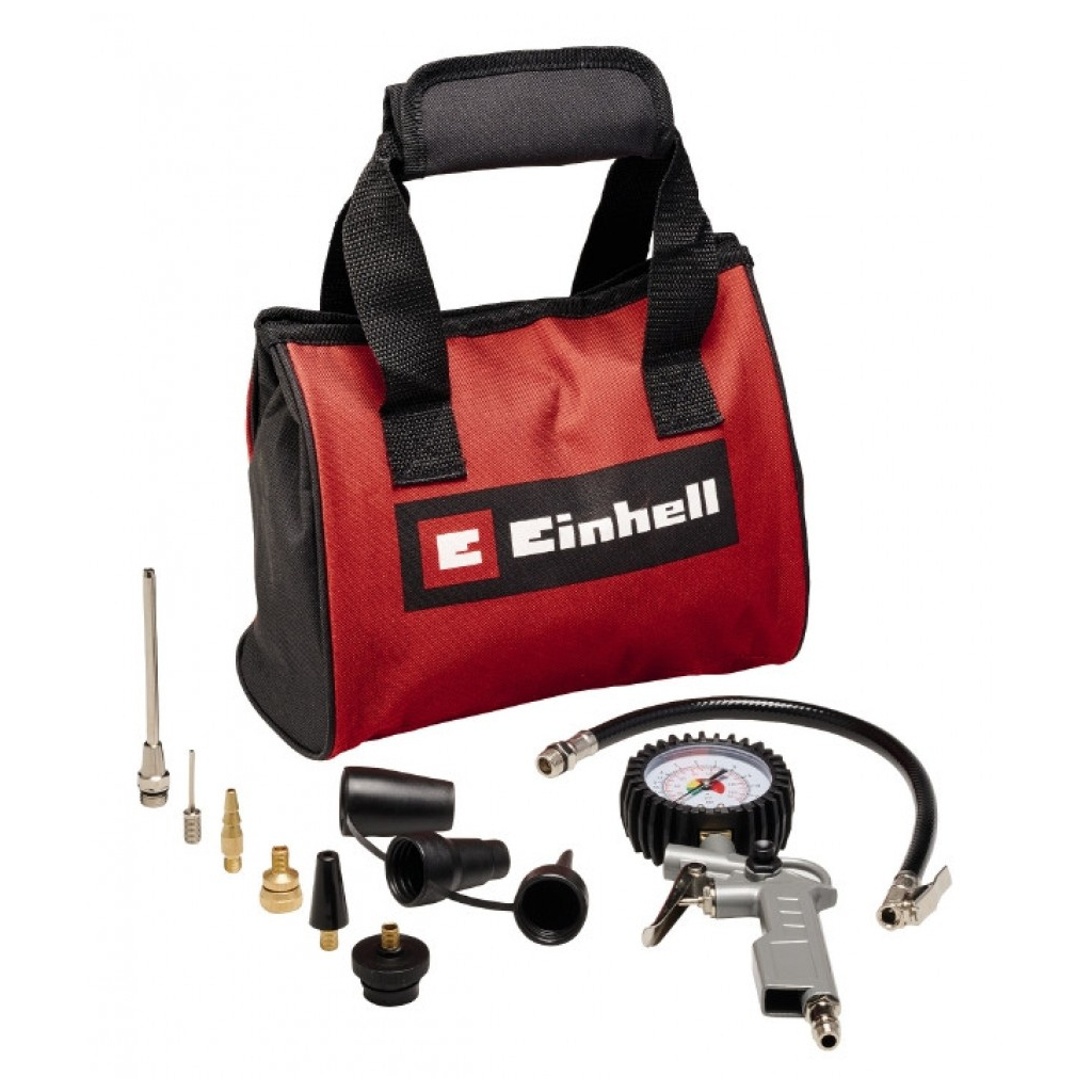 Пістолет для підкачки коліс Einhell набір 10 предметів (4139694) - зображення 3