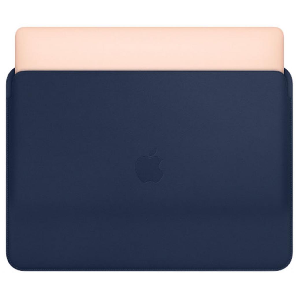 Чохол до ноутбука Apple 13" MacBook Pro, Leather Sleeve, Midnight Blue (MRQL2ZM/A) - зображення 3