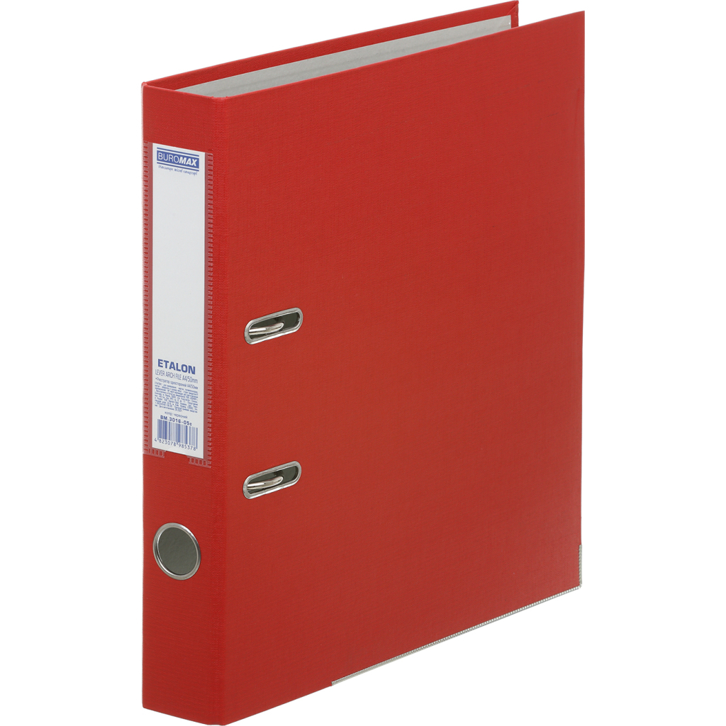 Папка - реєстратор Buromax Etalon A4 50 мм Червона (BM.3016-05c) - зображення 1