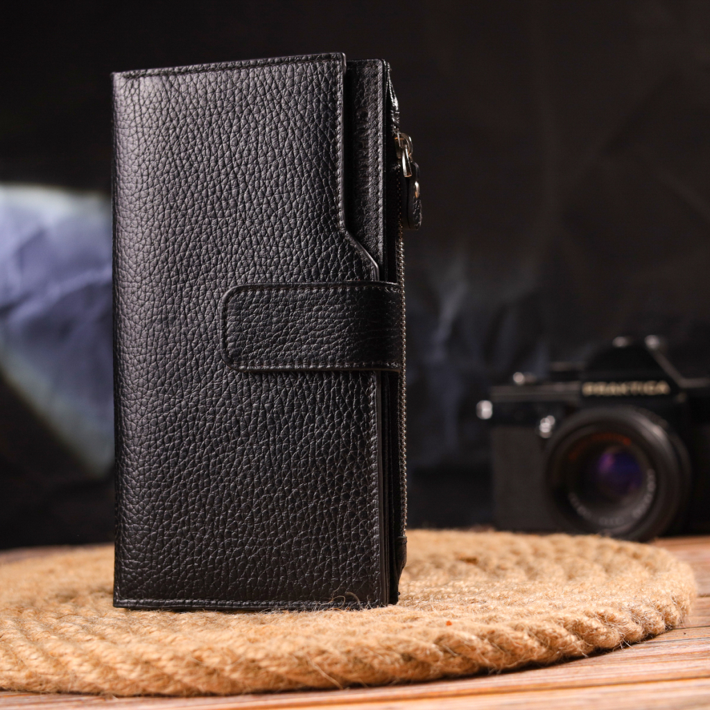 Гаманець Canpellini З натуральної шкіри Чорний (21641) - зображення 9