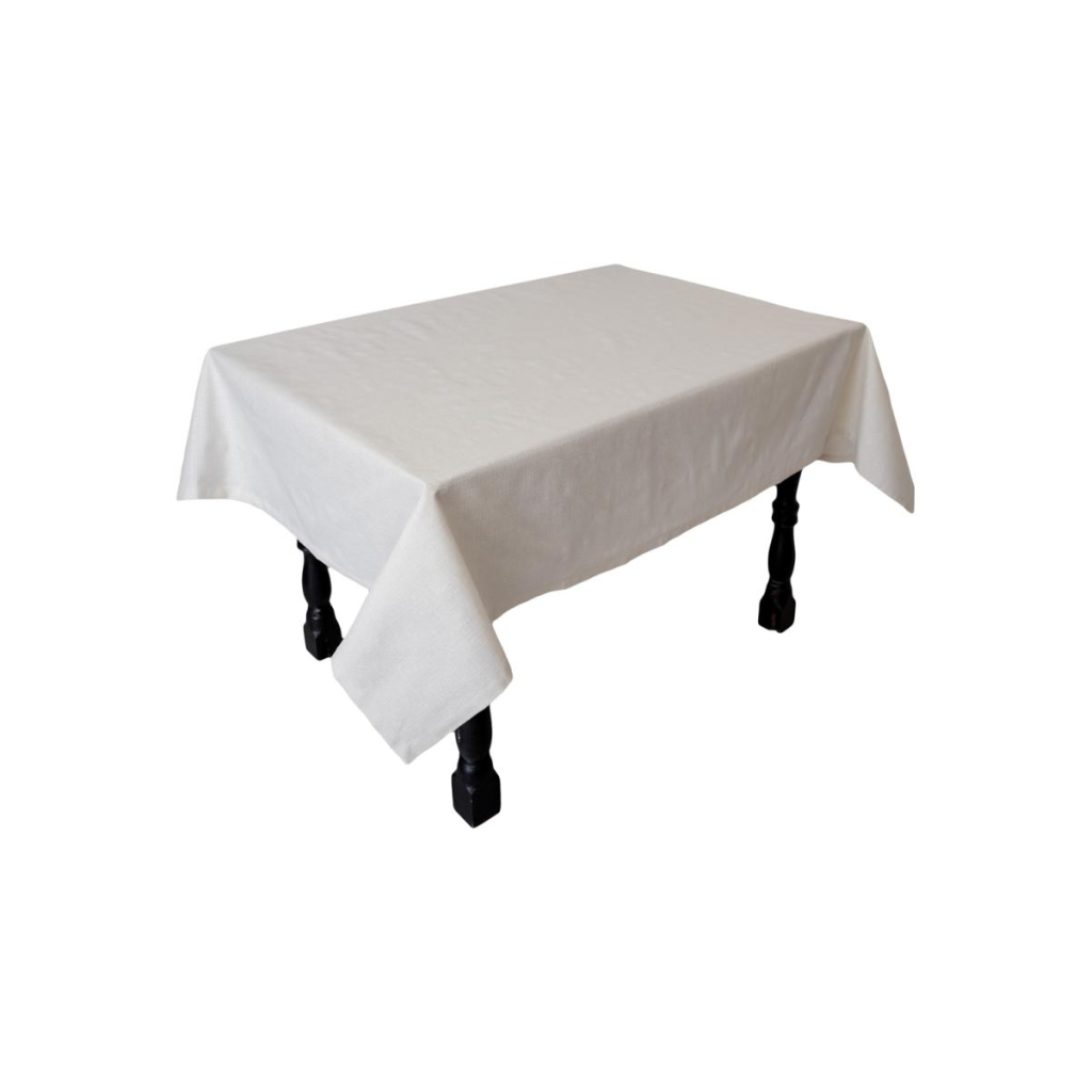 Скатертина Прованс святкова Перлина White 132х220 см (037599) - зображення 1