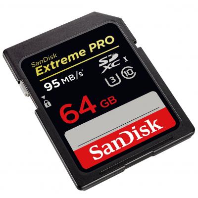 Карта пам'яті SanDisk 64GB SDXC Class10 UHS-I V30 4K Extreme Pro (SDSDXXG-064G-GN4IN) - зображення 2