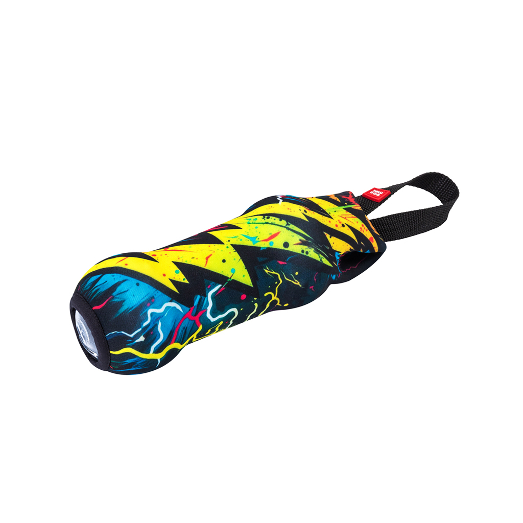 Іграшка для собак WAUDOG Fun Crush "Арт блискавка" з пластиковою пляшкою та пискавкою (632-0286) - зображення 3