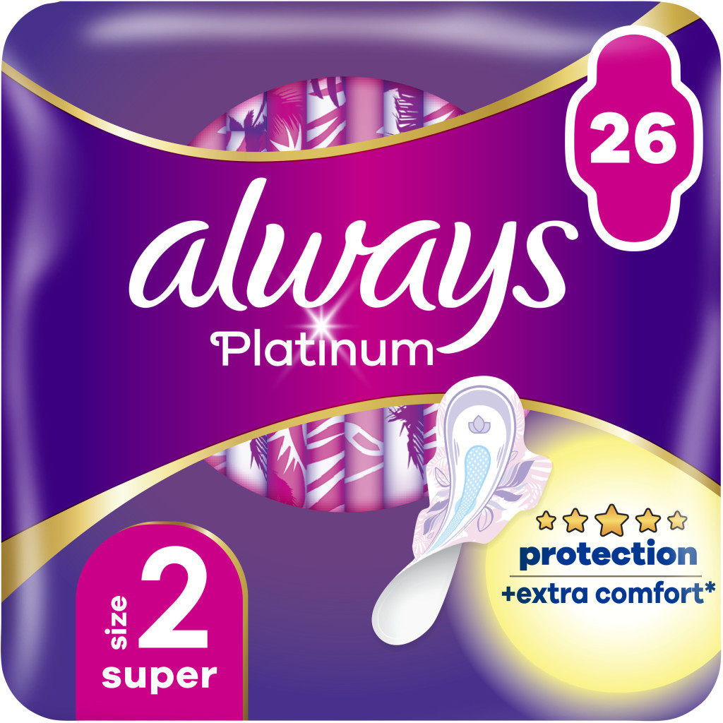 Гігієнічні прокладки Always Platinum Super Розмір 2 26 шт. (8001841913841) - изображение 1